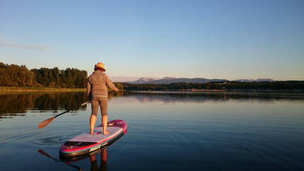 Sup-Tour auf dem Waginger See